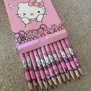 Hello Kitty Pink Colored Pencils Pack